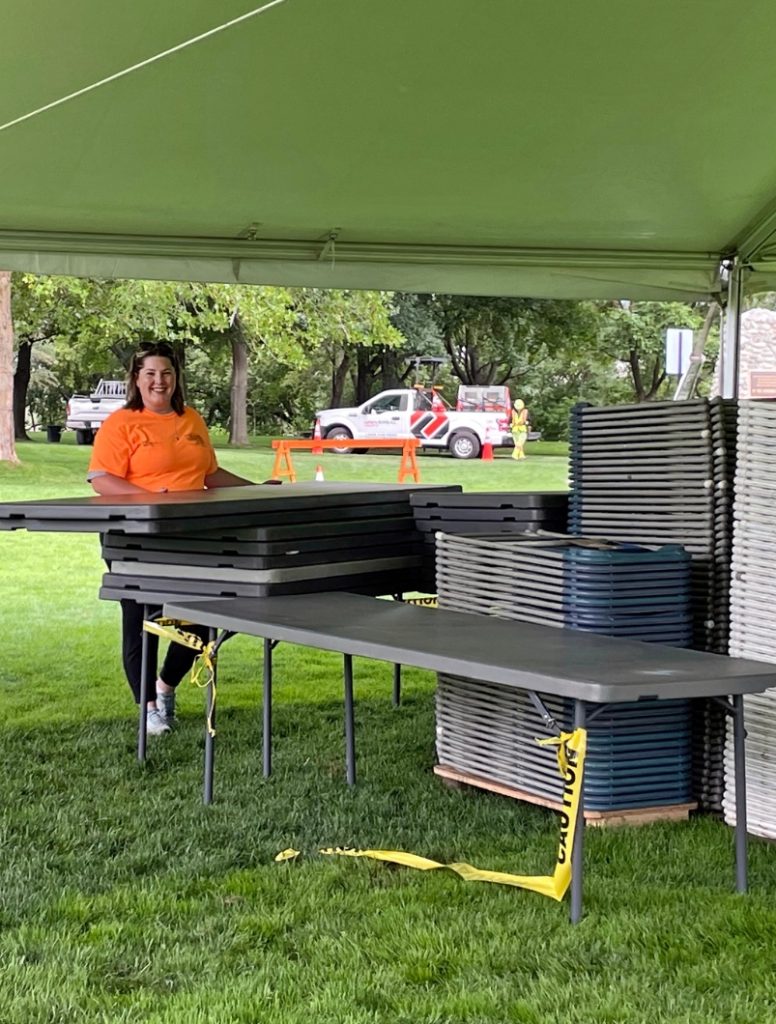 Dawson Group volunteers at Riverside Park during Kamloops Ribfest 2025